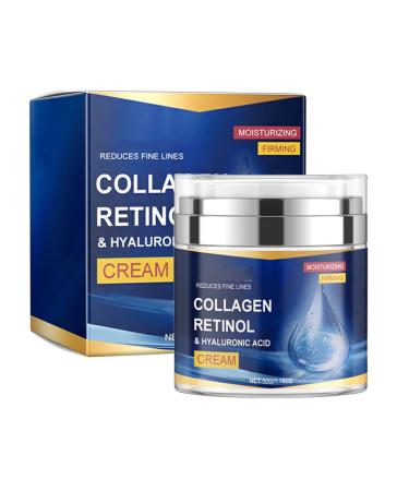 Sheghy Collagens Face Moisturizer Natural Antiaging Lift Firm Facial Cream for Women Skin Tightening Day&Night Cream with Retinol and Hyaluronic Acid Delay Aging Reduce Wrinkle and Fine Lines (1pc)