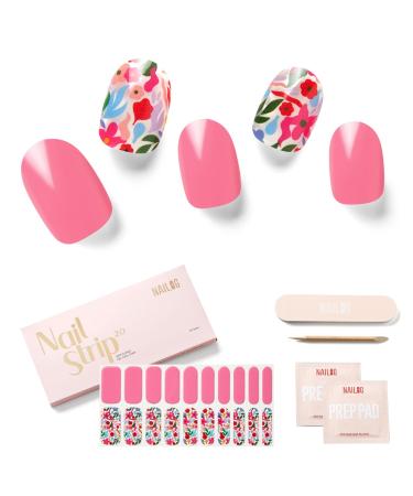 Nailog UV gel nail film - nail film UV hardening 20 pieces - spring flowers - nail ticker Self -adhesive gel strips for manicure in salon quality (season) - Buy Online on GoSupps.com