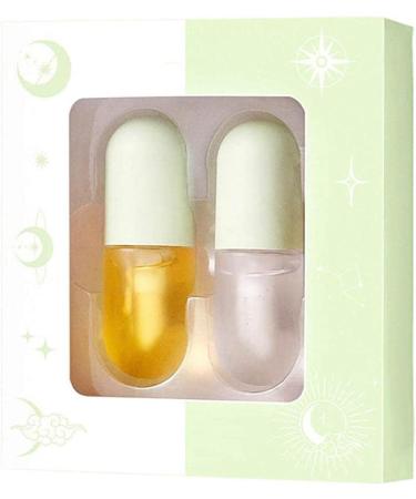 Vigcebit Upholstery Lip Gloss | 2 Series Day & Night Lip Plumper Set - Moisturizing Balm for Full Elastic Lips & Fine Line Reduction - Buy Online on GoSupps.com