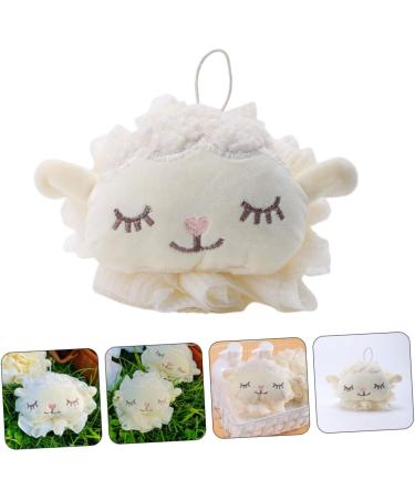 2pcs Lamb Bath Flower Loofah Set | Exfoliating Shower Puffs for Women | Bathroom Accessories - Buy Online on GoSupps.com