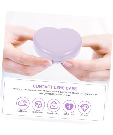 Ultechnovo Travel Lens Container Case with Tweezers - Violet Halloween Design Perfect for Storing Contact Lenses - Compact & Convenient 7.2x5.8x2cm - Buy Online on GoSupps.com