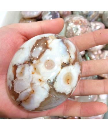 Natural Crystal Rough 1pcs Natural Minerals and Stones Cherry Blossom Agate Palm Stone for Quartz Crystal Home Decoration