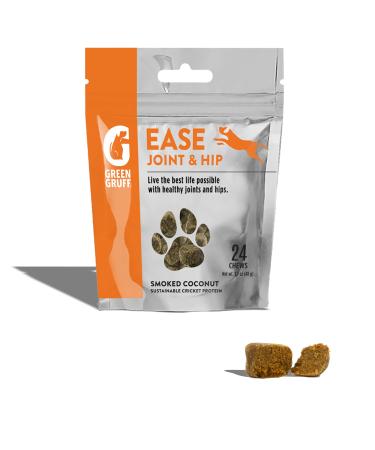 Green Gruff Supplemental Chews for Dogs - Organic Dog Calming, Easing, Soothing, or Detox Supplements - Veterinarian Approved - Dog Care Supplement & Treat - 24 Pack Joint & Hip