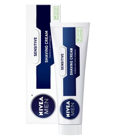 NIVEA MEN Sensitive Shaving Cream, 3.5 oz Tube 1