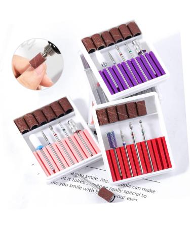 VINTORKY 1 Set nail drill tool nail bits electric nail file drill bits Nail File Bits nail drill bits for acrylic nail polish tools Cuticle Drill Bit nail drill heads manicure Grinding head 6.5x5.5cm Pink - Buy Online on GoSupps.com