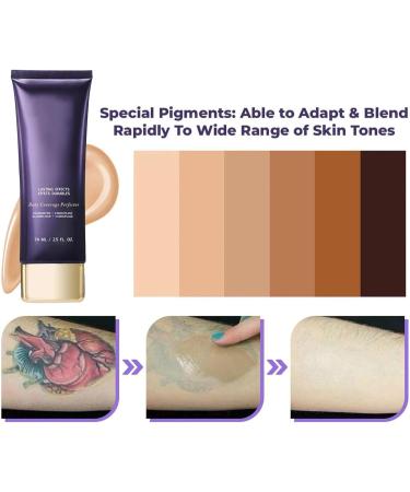 Full Coverage Body Concealer Tattoo Body Concealer Body Concealer Lotion Waterproof Body Concealer Blends Seamlessly Into All Skin Tones - Buy Online on GoSupps.com