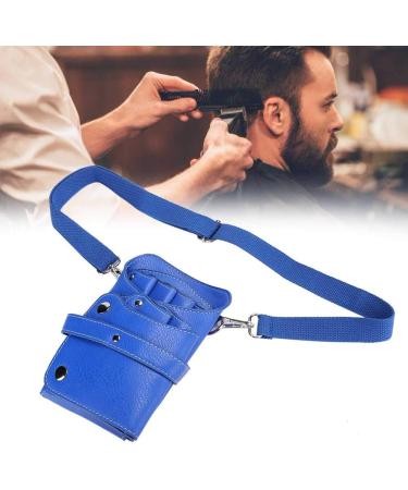 PU Leather Scissors Holster Portable High-Capacity Scissors Waist Bag for Hairdressers Salon Hair Stylist Barber Scissors Hair Clipper Comb Hairdressing Tool Storage (Blue) - Buy Online on GoSupps.com