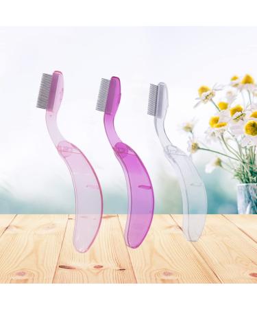 KALLORY 2Pcs Folding Eyebrow Comb - Stainless Steel Lash & Brow Makeup Brush for Perfect Eyebrows & Lashes | Beauty Tool - Random Color - Buy Online on GoSupps.com