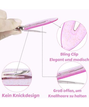 20-Piece Seamless Hair Clip Set | No Bending Hair Pins in 5 Colors for Perfect Hair Styling & Makeup - International Shipping - Buy Online on GoSupps.com