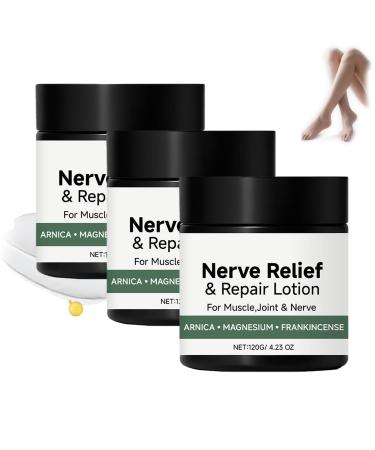 SKZKK Alcura Nerve Cream Arnica Neuropathy Lotion Natural Soothing Moisturizing Cream Daily Comfort. Alcura Lotion for Body Back Knees Hands (3PCS)