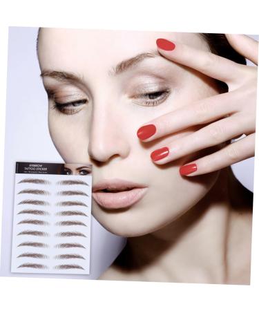 FOYTOKI 4pcs Eyebrow Stickers Waterproof Eyebrows False Eyebrows Cosmetics Water Proof Transfer Stickers 6d - Buy Online on GoSupps.com