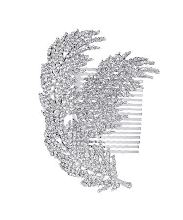 MAGICLULU 1pc Wedding Hairpin Leaf Art Hair Comb Leaf Hair Clips Leaf Hair Accessories Leaf Hair Comb Hair Comb Pin Leaf Combs Exquisite Hair Accessories Bridal Hair Comb Wedding Hair Comb
