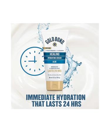 Gold Bond Ultimate Healing Skin Cream with Aloe 5.5oz - Hydrating Moisturizer for Dry Skin - Buy Online on GoSupps.com