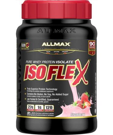 ALLMAX Isoflex Chocolate 2 Pound & Isoflex Strawberry 2 Pound - Buy Online on GoSupps.com