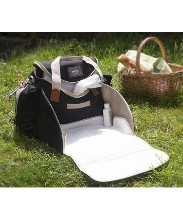 B aba Sydney II Diaper Bag - Large Capacity Modulable Design Insulated Compartment Stroller Fastening - Black - Buy Online on GoSupps.com
