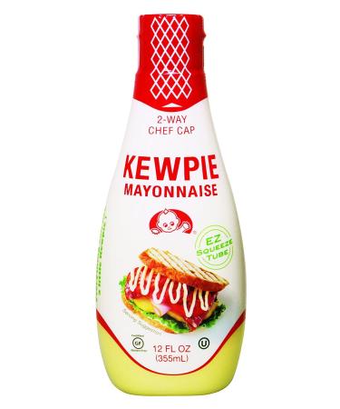 Kewpie Mayonnaise Japanese Style Mayo Sandwich Spread Squeeze Bottle 12-Ounce Tube (Pack of 1)