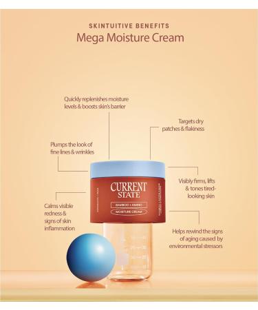 CURRENT STATE Bamboo + Amino Mega Moisturizer Face Cream - Nourishing Barrier Cream for Dry Skin 1.7 oz | Replenish & Hydrate with Plant Oils - Buy Online on GoSupps.com