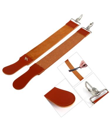 MAVIS LAVEN Genuine Leather Strop Strap Barber Straight Folding Knife Shave Sharpener Sharpening Belt