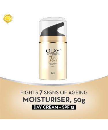 Buy Olay Total Effects Day Cream SPF 15 - Anti-Aging Moisturizer with Niacinamide & Green Tea for All Skin Types - 50g - Buy Online on GoSupps.com