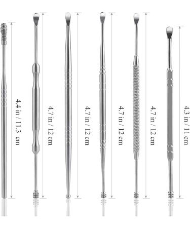 6 Pcs Ear Wax Removal Kit - Stainless Steel Ear Pick Set for Ear Cleaning - Buy Online on GoSupps.com