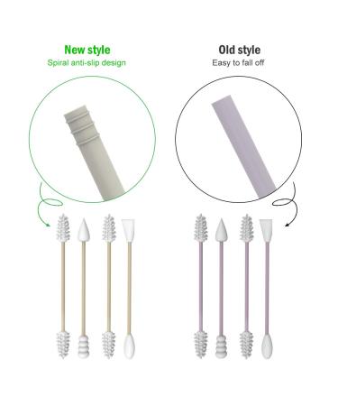 Reusable Cotton Swabs 4 Pcs Silicone Double Tipped Buds - Black & Grey (Storage Clearance Sale) - Buy Online on GoSupps.com