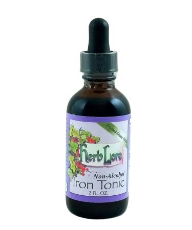 Herb Lore Iron Tonic Tincture - 2 oz - Non Constipating Baby & Toddler Iron Boosting Supplement - Herbal Liquid Iron Drops for Kids - Effective for Adults Too!