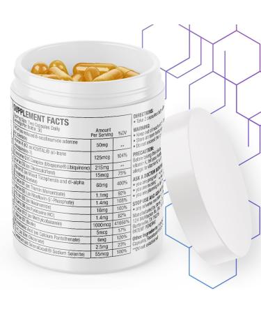 Strong Cell Cellular Function Booster | NADH & CoQ10 Capsules with 90%+ Absorption | Essential B Vitamins & K2 - Buy Online on GoSupps.com