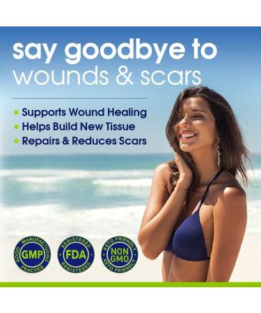 Wound Healing Scar Pills - Made in USA for Surgery Recovery & Support - Reduce Scarring, Bruising, Swelling - Fast Recovery from Plastic & Breast Surgery - Buy Online on GoSupps.com