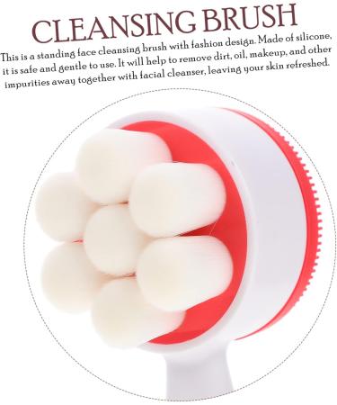 POPETPOP Facial Cleansing Brush Puffs Manual Food Grade Silicone - Buy Online on GoSupps.com