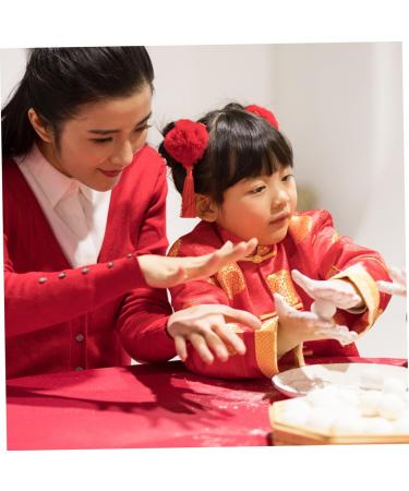 DOITOOL 3 Pairs Tassel Hair Ball Hair Clip Chinese New Year Hairpins Kids Hair Clips for Girls Chinese Girl Hair Accessories Decorate Modeling Artificial Fur Girl Child Red - Buy Online on GoSupps.com