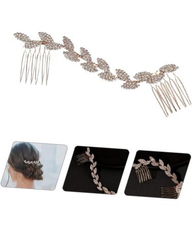 Angoily Bridal Hair Accessories Crystal Wedding Hair Accessory Pearl Hair Barrettes Crystal Hair Clips Pearl Hair Accessories for Women Rhinestones Zinc Alloy Women's Hair Comb - Buy Online on GoSupps.com