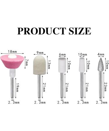 Nail Drill Bit Electric Nail Drill Bits Nail Drill Attachment Nail Drill Bits for Nail Gel Acrylic Nails Manicure Pedicure & Home Use 5 Pieces 5 pieces. - Buy Online on GoSupps.com