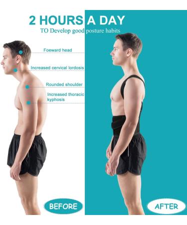 Back Brace Posture Corrector for Women and Men - Relief for Waist Back and Shoulder Pain - Adjustable and Breathable Posture Back Brace - Improve Back Posture and Provide Lumbar Support S(24"-29") - Buy Online on GoSupps.com