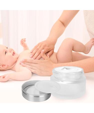 15 Pieces Frosted Glass Cosmetic Containers 30ml - Refillable Round Jars with Silver Lids for Face Cream & Lotion - Colorless Matt Design - Buy Online on GoSupps.com