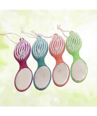 4-in-1 Foot Pumice Stone & Nail Scrubber - Ultimate Pedicure Tool for Smooth Feet & Clean Nails - Buy Online on GoSupps.com