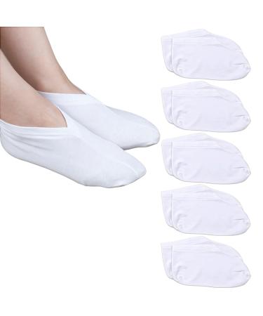 5 Pairs Moisturizing Socks Overnight Moisturising Sock Foot Mask Spa Socks for Dry Feet Cotton Moisture Enhancing Sock Foot Socks Moisturising Thin Cotton Foot Spa Cosmetic Moisturizing Sock Foot Spa