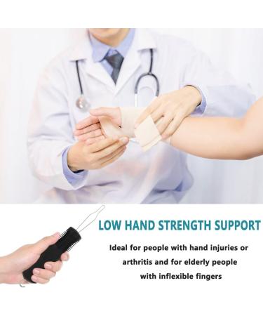 1 Pieces Clothes Button Aid Aid Tool Hook Button Arthritis Button Hook Aid Tool Button for Elderly Disabled and Joint Pain (Black) - Buy Online on GoSupps.com