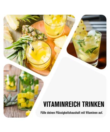 Nutrify Vital Fitness Drink 1:80 Syrup - Pineapple Beverage Concentrate with Vitamins & L-Carnitine Sugar-Free Low-Calorie - Makes 80 Liters - 1000ml Pack - Buy Online on GoSupps.com