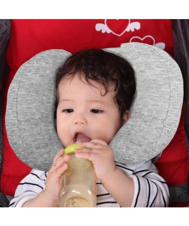 Blublu Park Baby 2 in 1 Travel Cushion - Adjustable Neck and Head Support Insert for 3-12 Month Infants, Gray - Buy Online on GoSupps.com