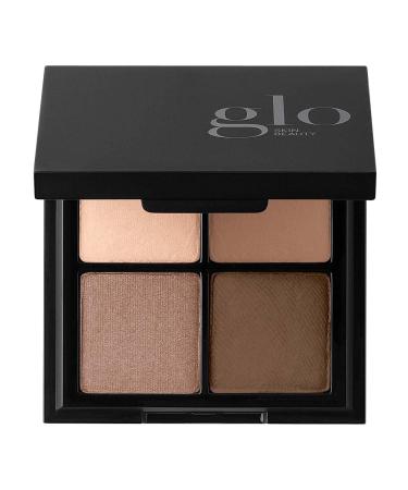 Glo Skin Beauty Eye Shadow Quad | Expertly Matched Shades for A Custom Eye Statement  (Cool Glow)
