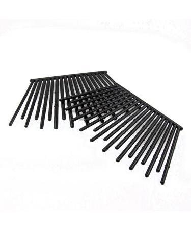 2pcs zigzag comb 11.5x7cm in black - Made in Germany - WeLoveBeads Color: rich black (Col.No.: SCH) 2 pieces (1 pack)