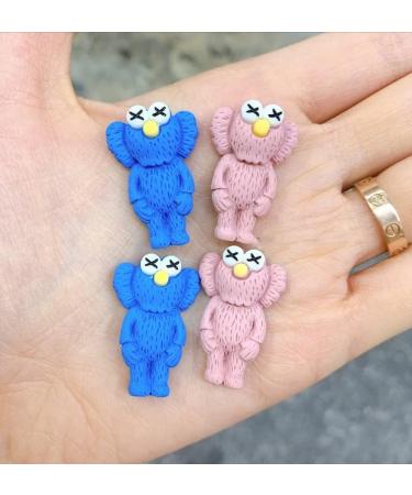 KAWS Nail Charms 4pcs - Mixed Green Pink | Add a touch of art to your nails - Buy Online on GoSupps.com