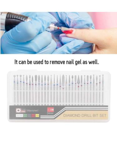 Russian Manicure Drill Bits Set - 30Pcs Diamond Grinding Head Burr Set for Manicure Pedicure Tools - Buy Online on GoSupps.com