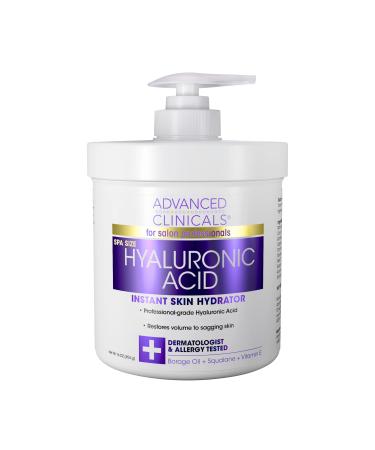 Advanced Clinicals Hyaluronic Acid Instant Skin Hydrator 16 oz (454 g)
