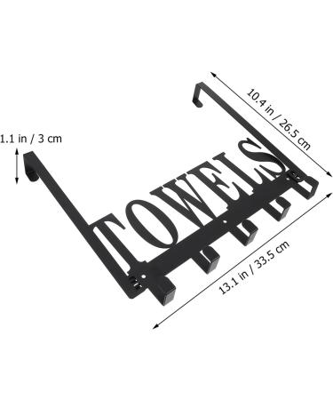 CHILDWEET Towel Hook 1pc Door Hook Storage Hooks Over The Door Clothes Hanger Punch Storage Rack Back Door Key Hook - Buy Online on GoSupps.com