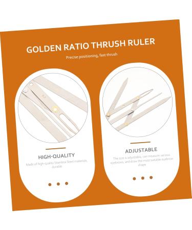 Angoily Eyebrow Tools 2 Pcs Second Generation Scale Kits Molds Microblading Eyebrow Rulers Makeup Set Stainless Steel 25x5x0.6cmx2pcs Silverx2pcs - Buy Online on GoSupps.com