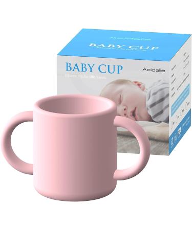 ACIDALIE Silicone Baby Cup - 5oz Training Cup for 6m+ Babies - Pink Toddler Learning Cup - Buy Online on GoSupps.com