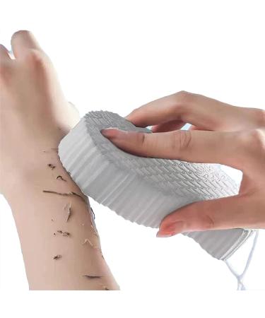 Eariuhfj Ultra Soft Bath Body Shower Sponge super soft peeling bathrooms ultra soft peeling sponge shower brush peeling bathroom swam for women men child gray 14x7cm