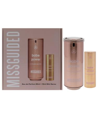 Missguided Babe Power for Women - 2 Pc Gift Set 2.7oz EDP Spray 0.34oz EDP Spray 1.52 Fl Oz (Pack of 2)