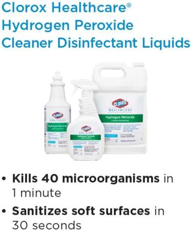 Clorox Healthcare Hydrogen Peroxide Cleaner Disinfectant Spray 32oz | 30828 - Buy Online on GoSupps.com